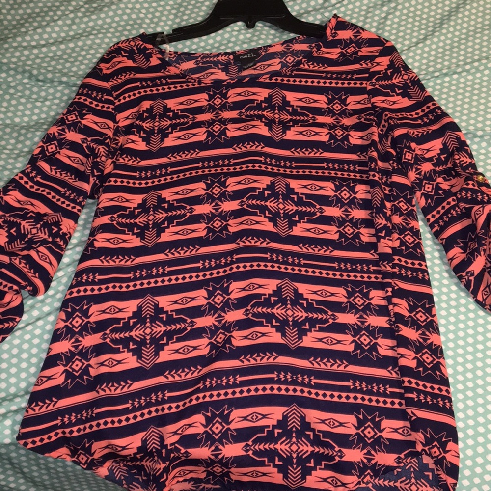 aztec printed shirt!
